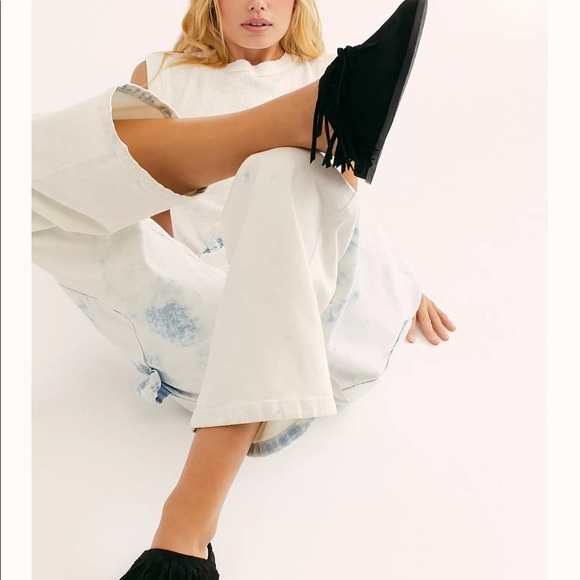 Free People Odessa Fringed Footbed Slides - Picture 6 of 8